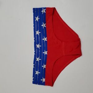 Pink BY Vs. American Flag Red,White And Snooze panty Nwot S/M